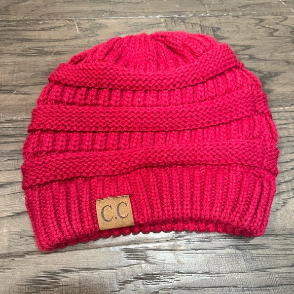 CC Magenta Beanie - Picture 2 of 3